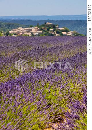 View of Entrevennes village, Provence France View of Entrevennes village, Provence France 138152342