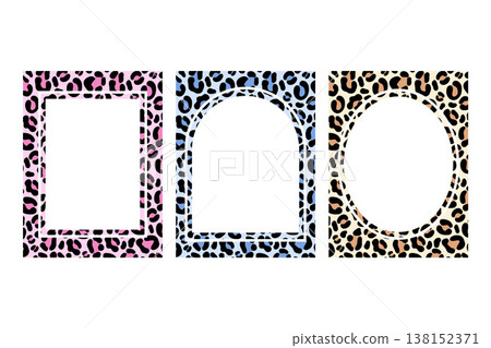 Note papers with animal print patterns stylish stationery design templates 138152371
