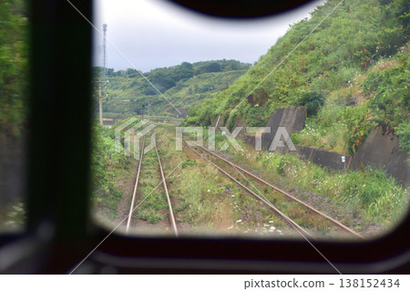 Scenery from a local train window on the JR Hokkaido Hakodate Main Line, from Yamagoe Station to Ishikura Station (Summer rain, 2023) Scenery from a local train window on the JR Hokkaido Hakodate Main Line, from Yamagoe Station to Ishikura Station (Summer rain, 2023) 138152434
