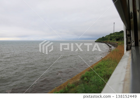 Scenery from a local train window on the JR Hokkaido Hakodate Main Line, from Yamagoe Station to Ishikura Station (Summer rain, 2023) Scenery from a local train window on the JR Hokkaido Hakodate Main Line, from Yamagoe Station to Ishikura Station (Summer rain, 2023) 138152449