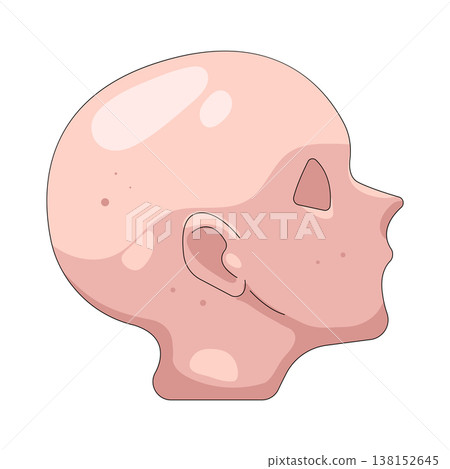 Illustration of human head Illustration of human head 138152645
