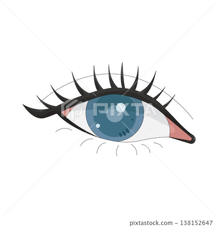 Illustration of human eye Illustration of human eye 138152647