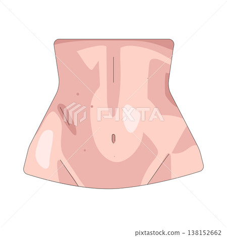 Illustration of female waist 138152662