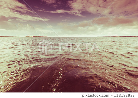 Beautiful sunset on the ocean sea Beautiful sunset on the ocean sea 138152952