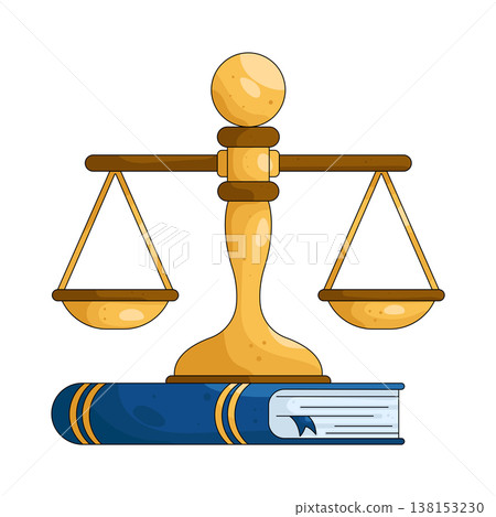 Illustration of balance scale 138153230