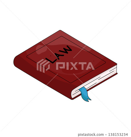Illustration of law book Illustration of law book 138153234