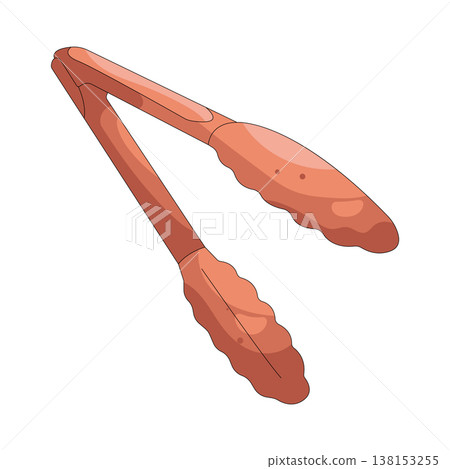 Illustration of Tongs Illustration of Tongs 138153255