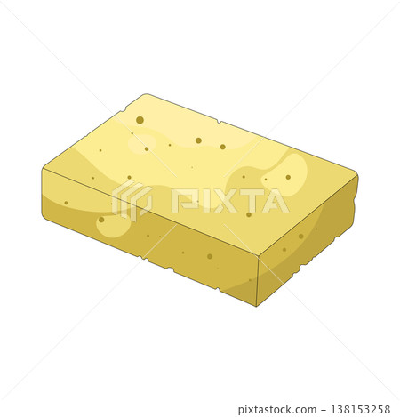 Illustration of dish sponge Illustration of dish sponge 138153258