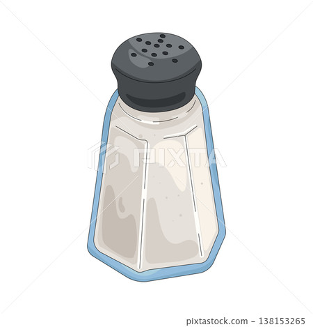 Illustration of salt shaker Illustration of salt shaker 138153265