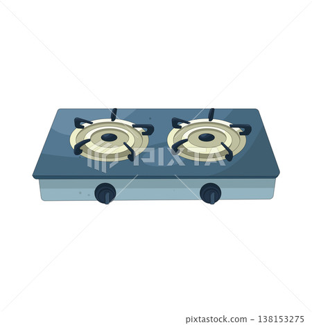 Illustration of stove 138153275