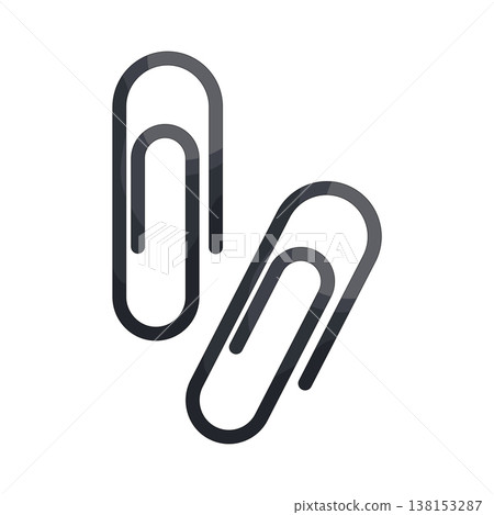Illustration of paper clip 138153287