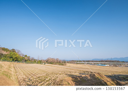 滋賀縣大津市北松市厚生地區的梯田 138153567