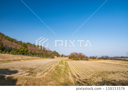 Terraced rice fields in the Kosei region, Kitakomatsu, Otsu City, Shiga Prefecture Terraced rice fields in the Kosei region, Kitakomatsu, Otsu City, Shiga Prefecture 138153576