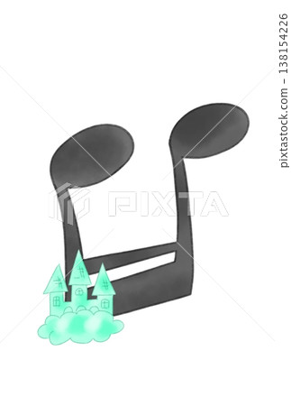 帶有城堡的音符 138154226