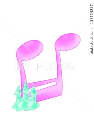 帶有城堡的音符 138154227