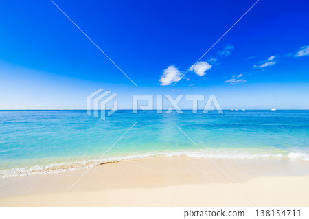 夏天、海與沙灘的景象：夏威夷 138154711
