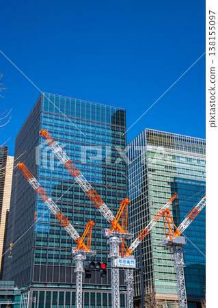 A cityscape of Marunouchi, lined with skyscrapers (Chiyoda Ward, Tokyo) A cityscape of Marunouchi, lined with skyscrapers (Chiyoda Ward, Tokyo) 138155097