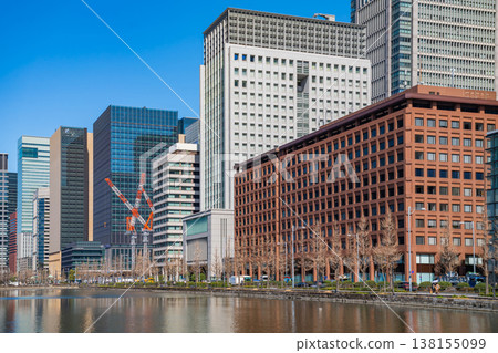 A cityscape of Marunouchi, lined with skyscrapers (Chiyoda Ward, Tokyo) A cityscape of Marunouchi, lined with skyscrapers (Chiyoda Ward, Tokyo) 138155099