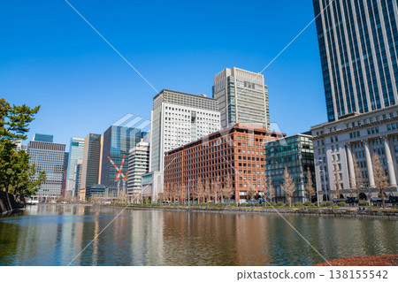 A cityscape of Marunouchi, lined with skyscrapers (Chiyoda Ward, Tokyo) A cityscape of Marunouchi, lined with skyscrapers (Chiyoda Ward, Tokyo) 138155542
