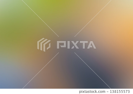 Abstract background showing a smooth transition of soft green, yellow, orange, and blue hues creating a gentle blur. background displaying soft color gradient 138155573