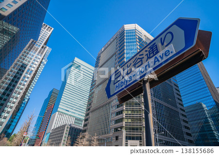 大手町的城市景觀，摩天大樓林立（東京千代田區） 138155686