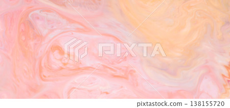 Soft pastel pink and peach abstract marbled background with flowing organic swirls Soft pastel pink and peach abstract marbled background with flowing organic swirls 138155720