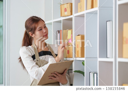 Organizing inventory in e-commerce storage 138155846