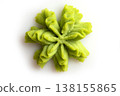 Wasabi portion on white background. 138155865
