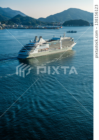 Nagasaki Port Passenger Ship Departure (Silver Moon) from Megami Bridge [Nagasaki City] 138156123