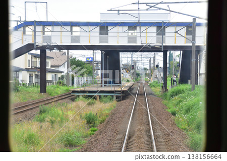 Scenery from Hakodate Station to Nanaehama Station on the Hokkaido Southern Isaribi Railway Line Scenery from Hakodate Station to Nanaehama Station on the Hokkaido Southern Isaribi Railway Line 138156664