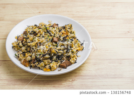 Hijiki fried rice Hijiki fried rice 138156748
