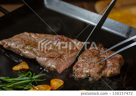 Teppanyaki steak 138157472