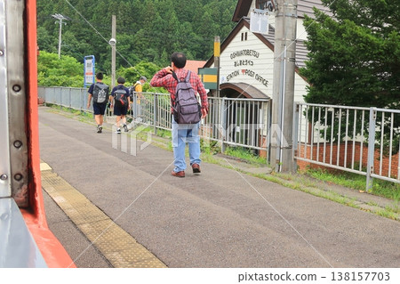 北海道南部伊沙裡比鐵道上磯站至大島東別站沿途風景 北海道南部伊沙裡比鐵道上磯站至大島東別站沿途風景 138157703