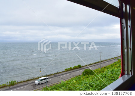 北海道南部伊沙裡比鐵道上磯站至大島東別站沿途風景 138157708