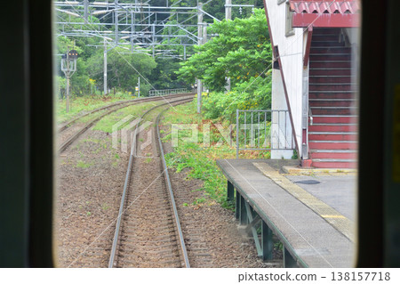 Scenery from Kamiiso Station to Oshima-Tobetsu Station on the Hokkaido Southern Isaribi Railway Line Scenery from Kamiiso Station to Oshima-Tobetsu Station on the Hokkaido Southern Isaribi Railway Line 138157718