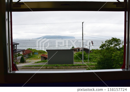 北海道南部伊沙裡比鐵道上磯站至大島東別站沿途風景 138157724