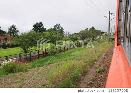 北海道南部伊沙裡比鐵道大島東別站至泉澤站沿途風景 北海道南部伊沙裡比鐵道大島東別站至泉澤站沿途風景 138157908
