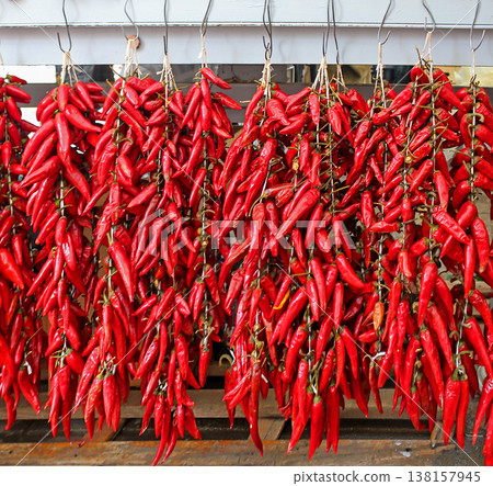 Red chili peppers Red chili peppers 138157945