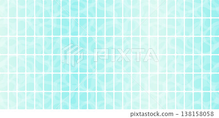 Light blue rounded rectangle pool tiles with soft water reflection pattern background 138158058