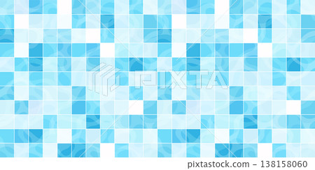 Blue mosaic square pool tiles with water reflection light pattern background Blue mosaic square pool tiles with water reflection light pattern background 138158060