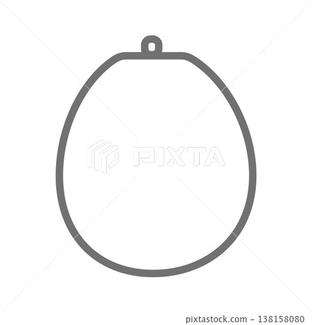 木瓜線條藝術圖示。簡約的熱帶水果輪廓設計。 138158080