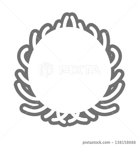 Rambutan line art icon. Simple outline tropical fruit design. Rambutan line art icon. Simple outline tropical fruit design. 138158088