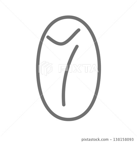 Date line art icon. Simple outline of a date palm fruit. Date line art icon. Simple outline of a date palm fruit. 138158093