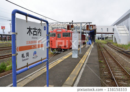 北海道南部伊沙裡比鐵道泉澤站至木古內站沿途風景 138158333