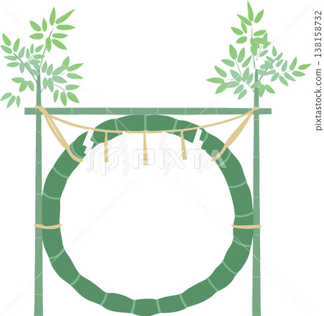 用於大淨化儀式的草環向量圖 | 夏季淨化儀式,厄除け(驅邪/辟邪),傳統神社活動素材(透明背景,簡約) 用於大淨化儀式的草環向量圖 | 夏季淨化儀式,厄除け(驅邪/辟邪),傳統神社活動素材(透明背景,簡約) 138158732