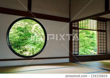 春天啟蒙窗口和京都Genkoan的流浪窗口 春天啟蒙窗口和京都Genkoan的流浪窗口 138158829