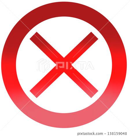 Red cross mark Red cross mark 138159048