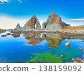 Meoto Iwa (Married Couple Rocks) in Sado, Niigata Prefecture 138159092