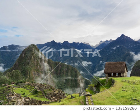 Machu Picchu and the hut Machu Picchu and the hut 138159260