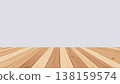 Empty wooden floor with clean perspective and soft lighting minimal background ideal for product display studio scene 138159574